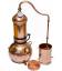 Copper alambic with column and sieve 30L